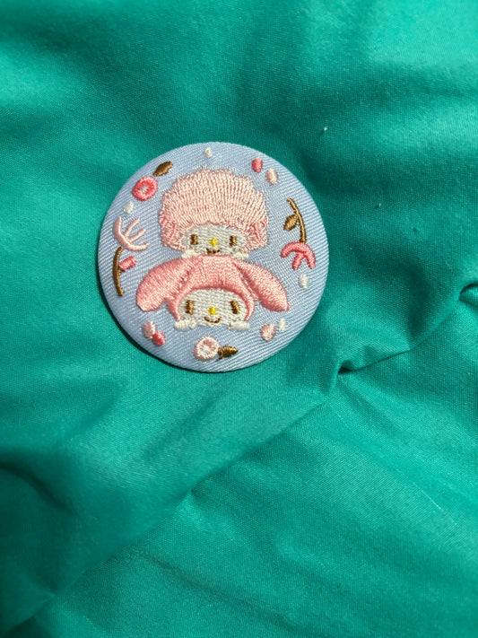 Destash- My Melody and My Sweet Piano Embroidery Pin