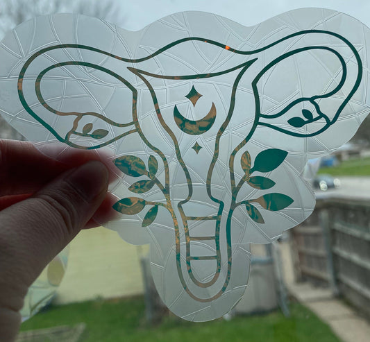 Uterus Magic Sun Catcher/ Rainbow Making Window Cling/ Suncatcher