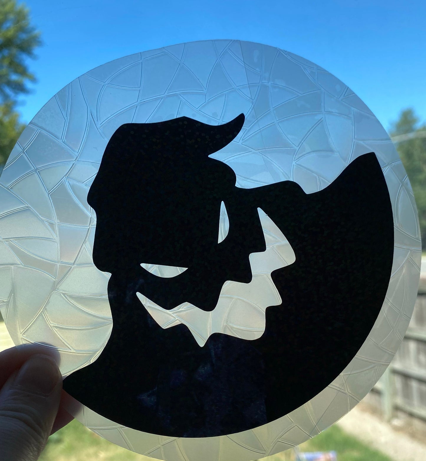 Oogie Boogie Nightmare Before Christmas Rainbow Making Window Decal/ Suncatcher/ Window Cling