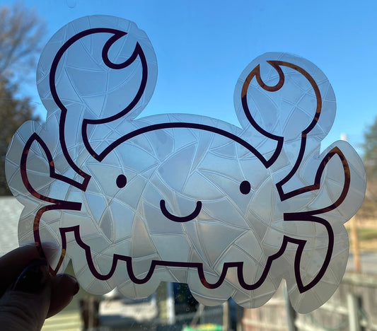 Crab Rainbow Making Window Decal/ Suncatcher/ Rainbow Maker